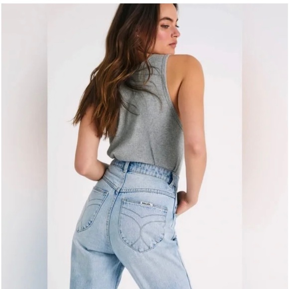 Rolla's Elle Super High Rise Relaxed Jeans NWT - Picture 3 of 8